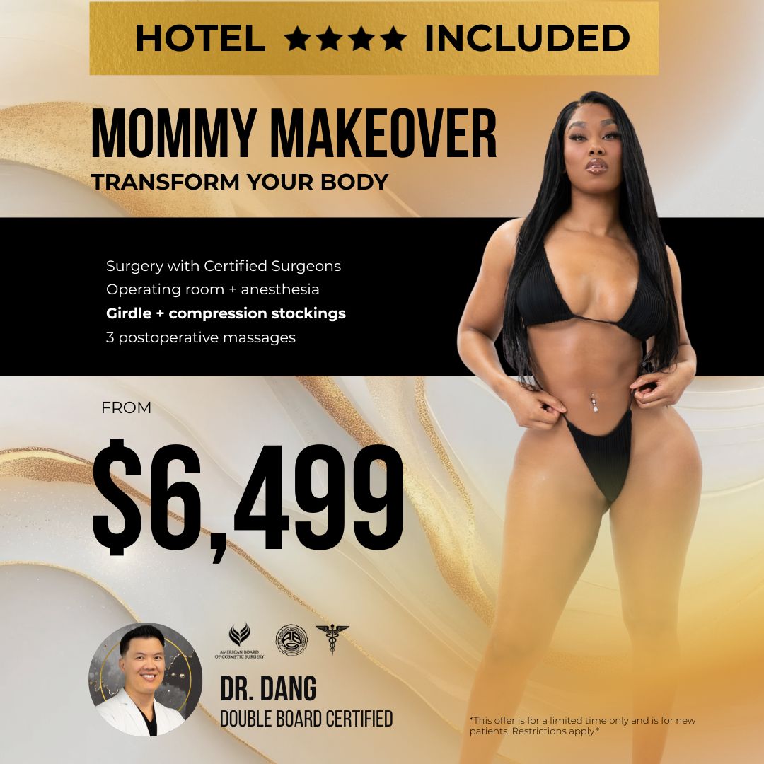 Dr quoc Dang Facebook ad: Mommy Makeover in Miami, 4-star hotel included
