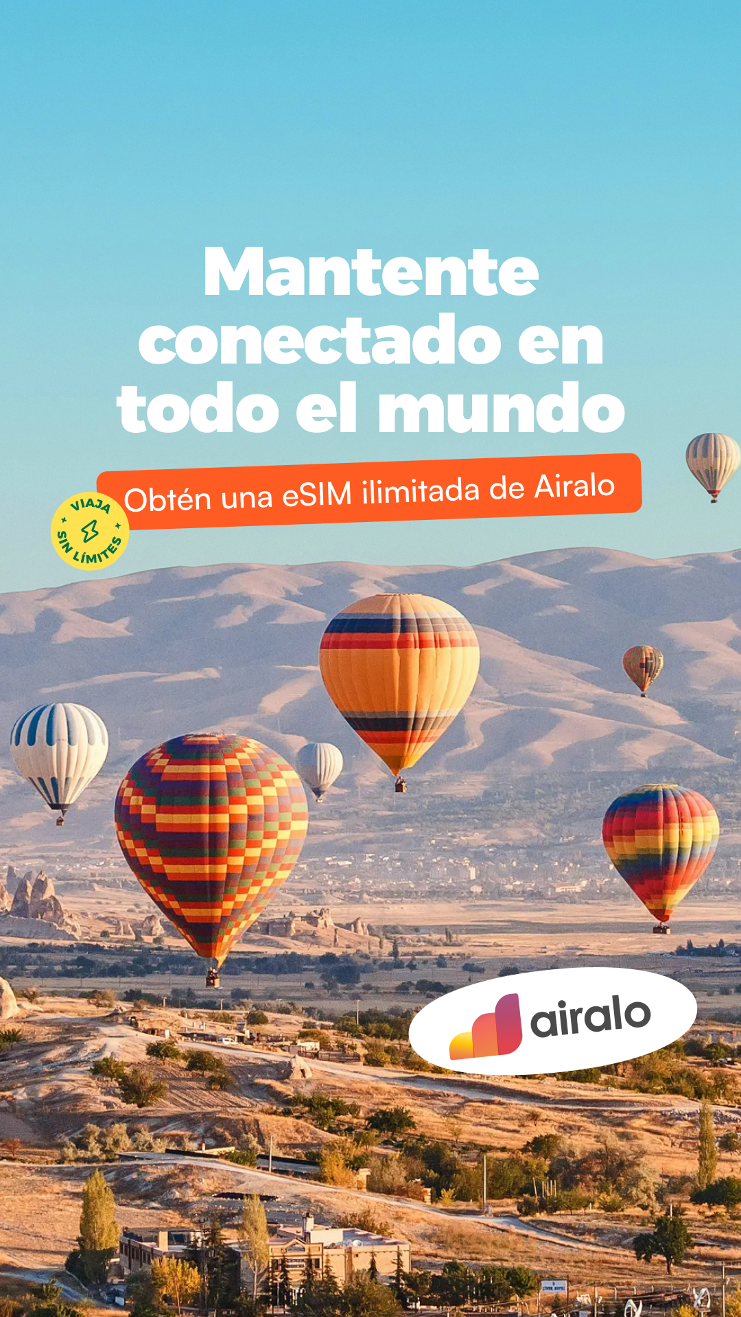 Airalo Global eSIM Store Facebook ad