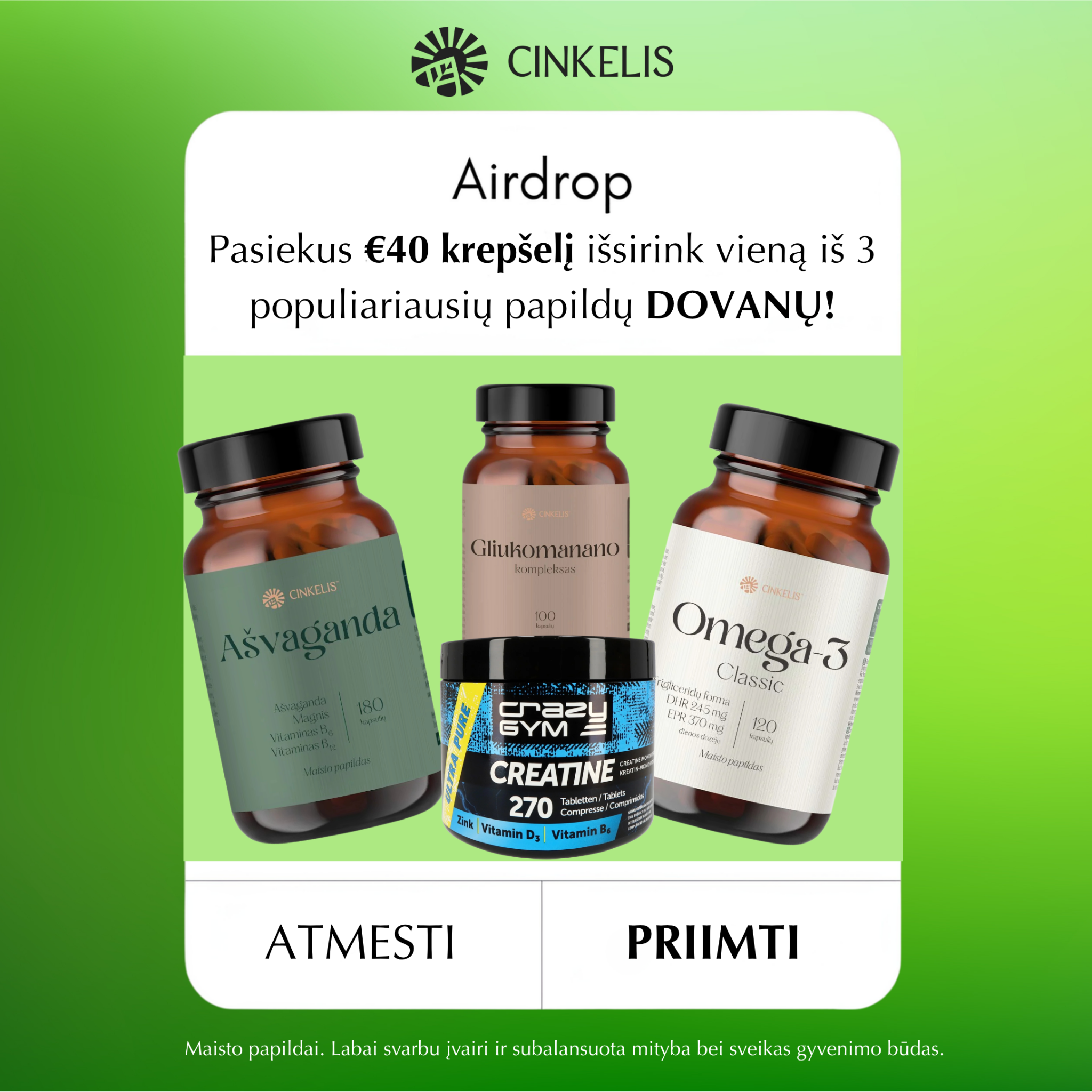 Cinkelis Facebook ad