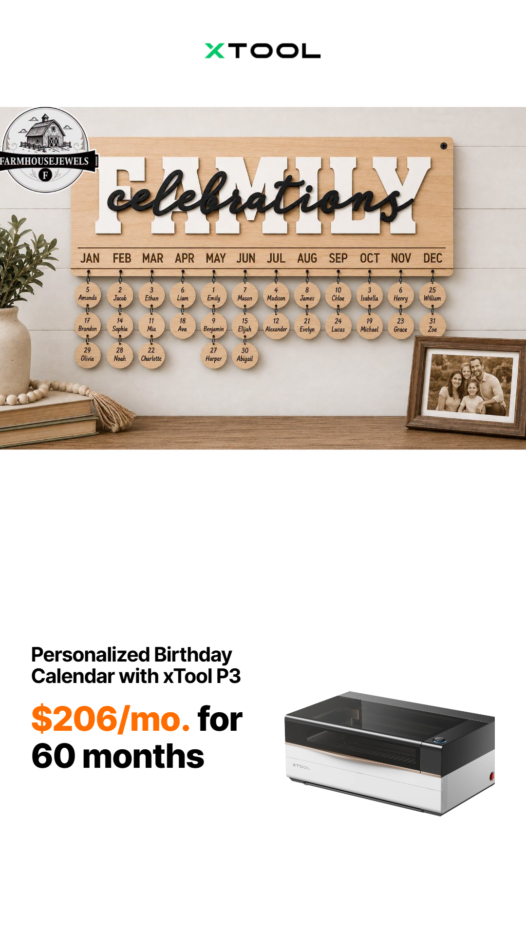 xTool Facebook ad