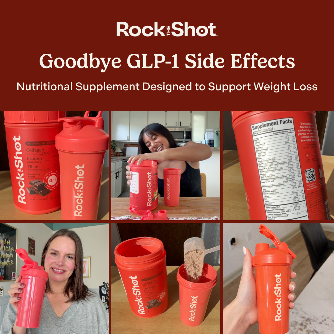 Rock the Shot Facebook ad: The Daily Shot Your Body Actually Needs.