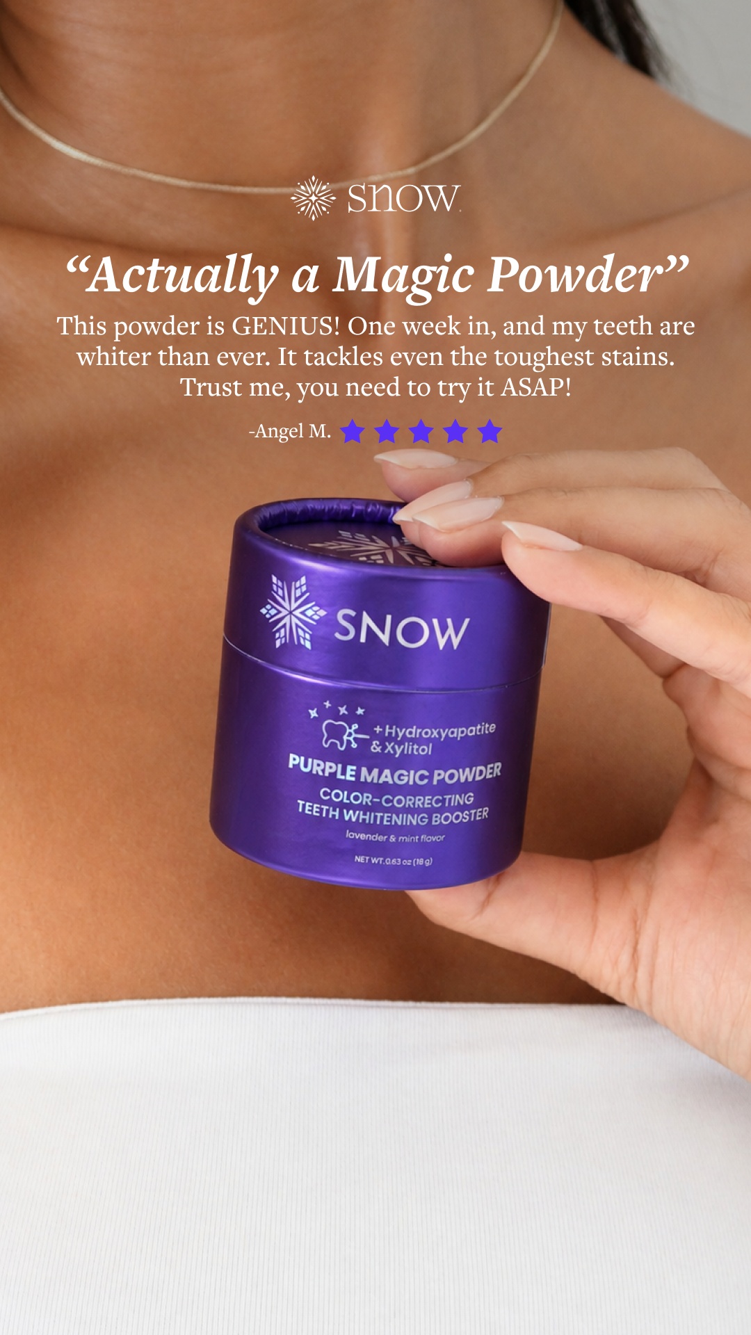 SNOW Teeth Whitening Facebook ad