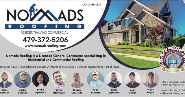 Nomads Roofing Facebook ad: Local Roofing Company