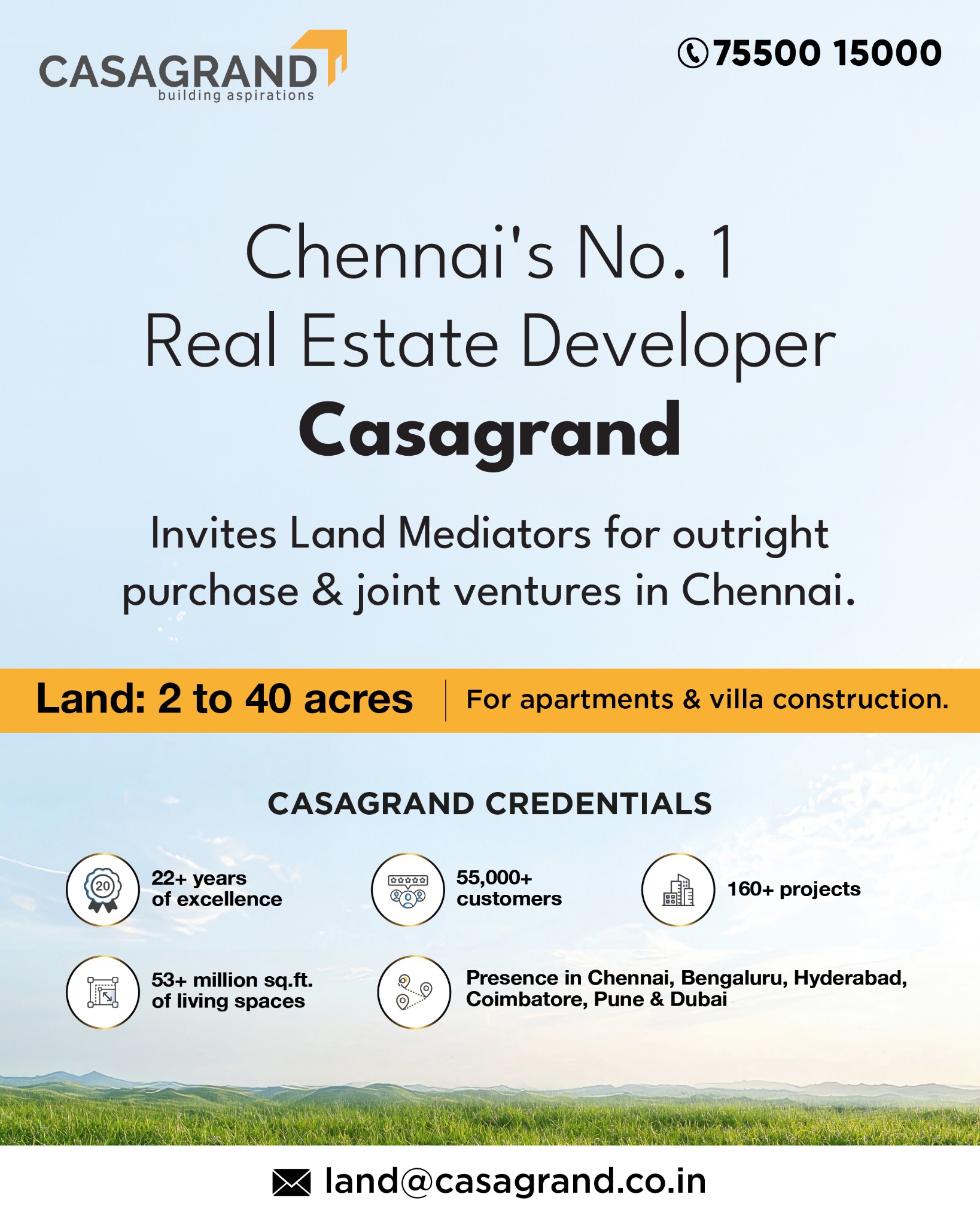 Land Acquisition - Chennai Facebook ad