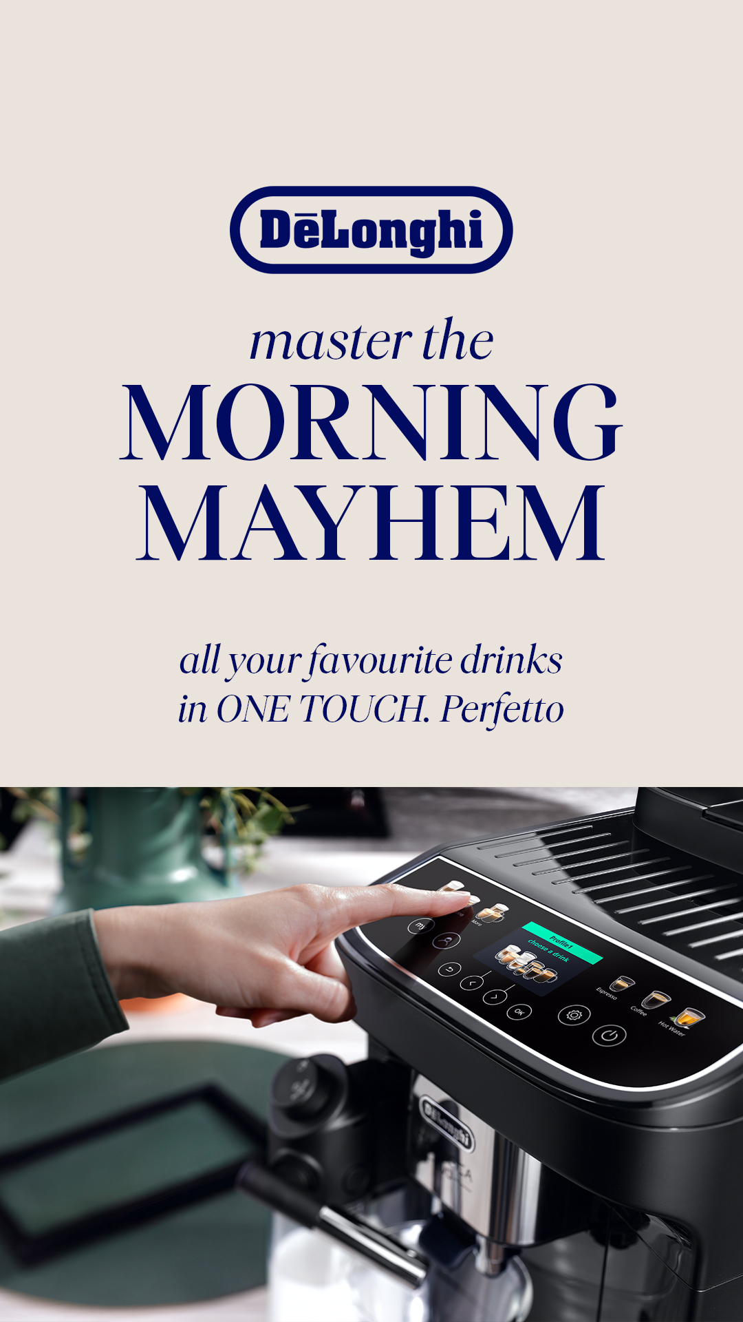 Argos Facebook ad: De'Longhi Bean to Cup