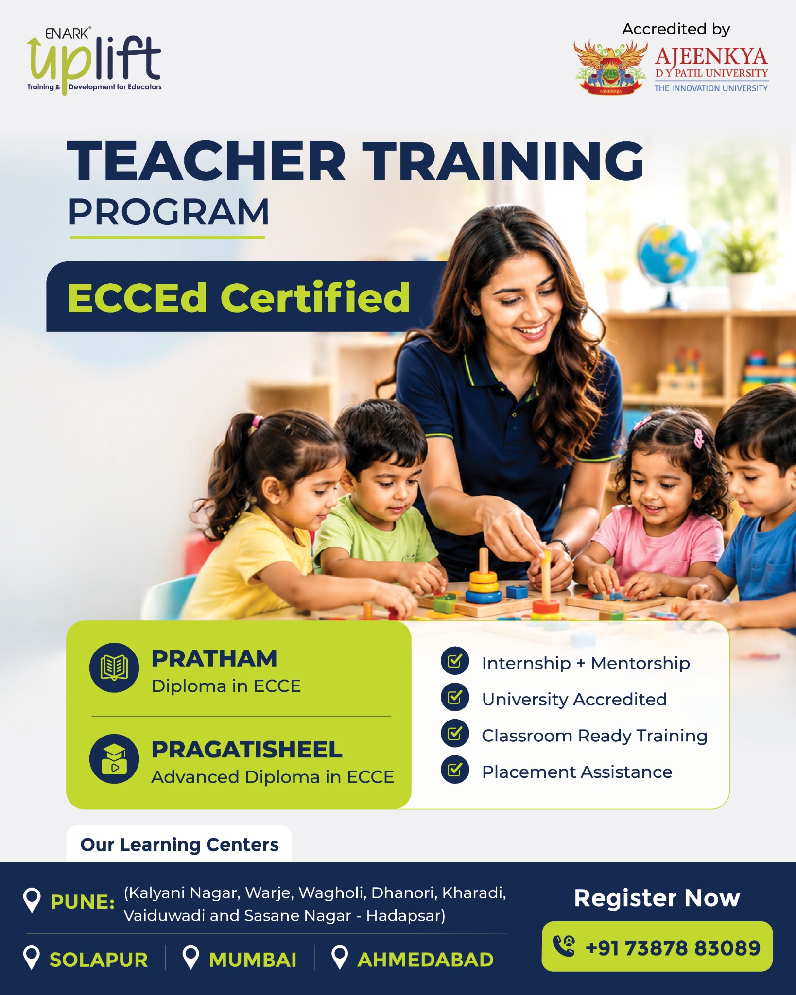 Uplift Teacher Training Facebook ad