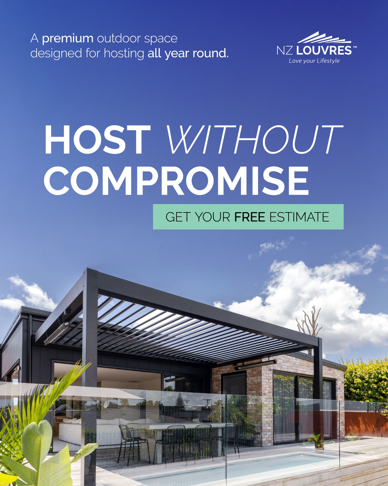 NZ Louvres Facebook ad from Jun 22, 2026