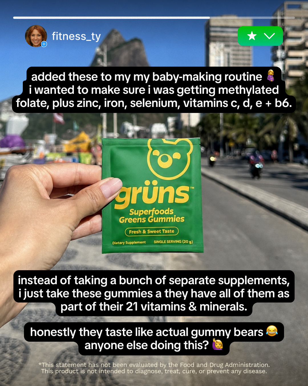 Grüns Facebook ad