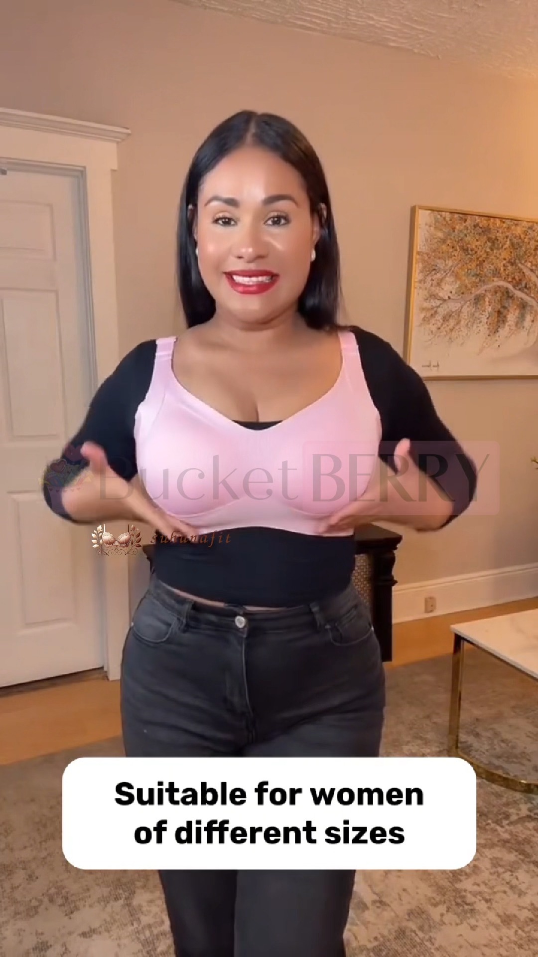 SuhanaFit Facebook ad: Not happy with your breast shape or support?