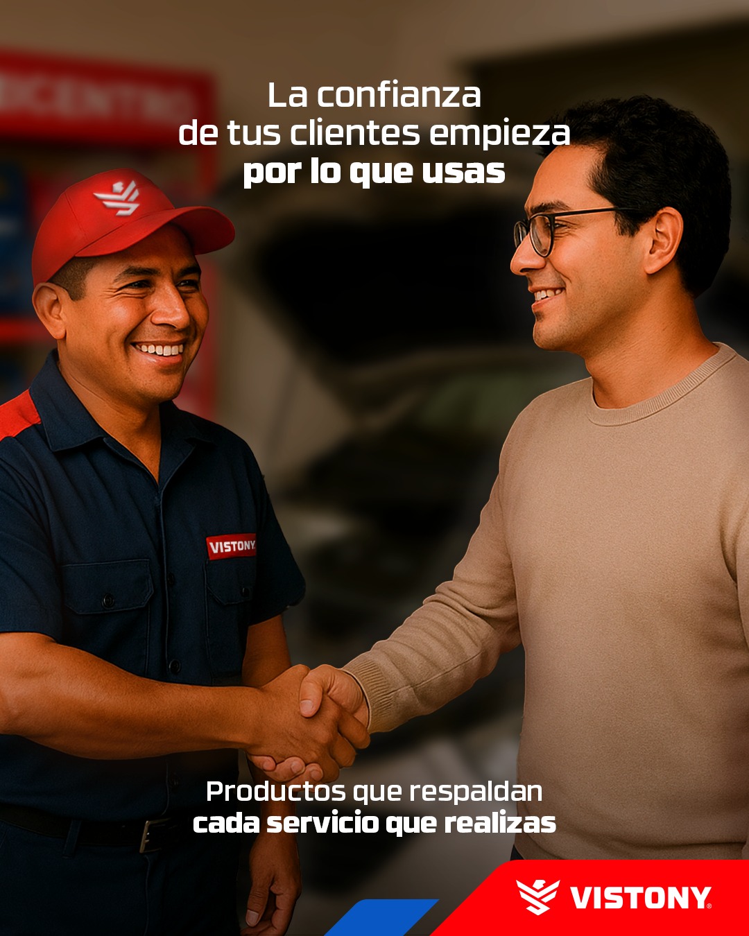 Vistony Facebook ad: Cada servicio que realizas habla de tu negocio.