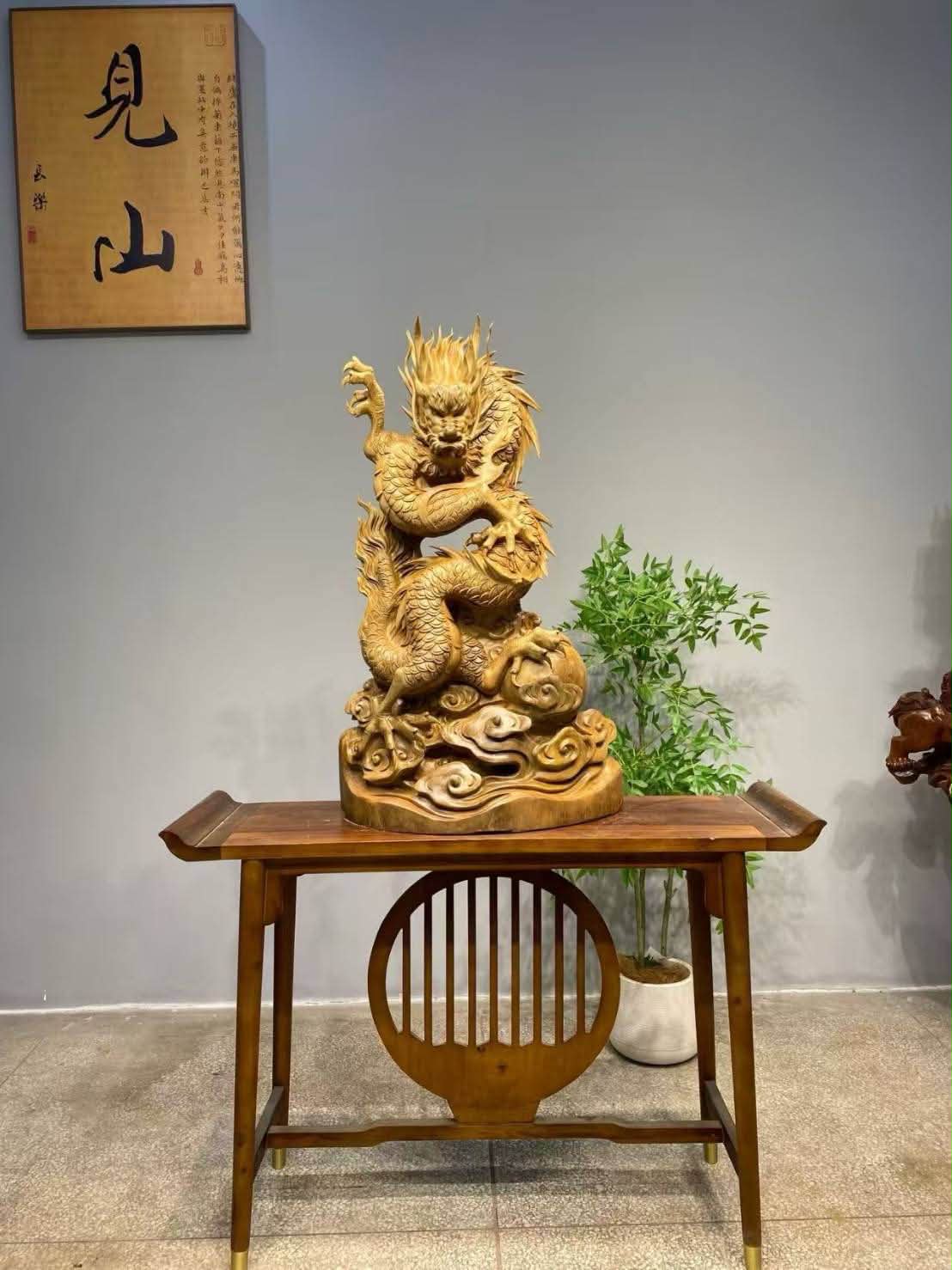 Masterpiece Art wood - แกลอรี่ไม้แกะสลักชิ้นโบว์แดง ภูเก็ต Facebook ad: ผลงานชิ้นเอก เหนือนภา สูง 100 กว้าง 62 ลึก 24…