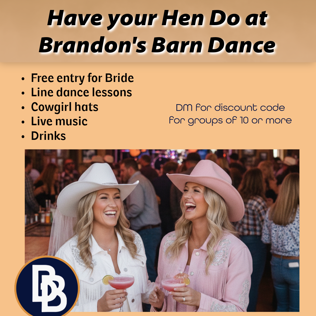 Brandon's Barn Dance Facebook ad: London, Hen do idea.