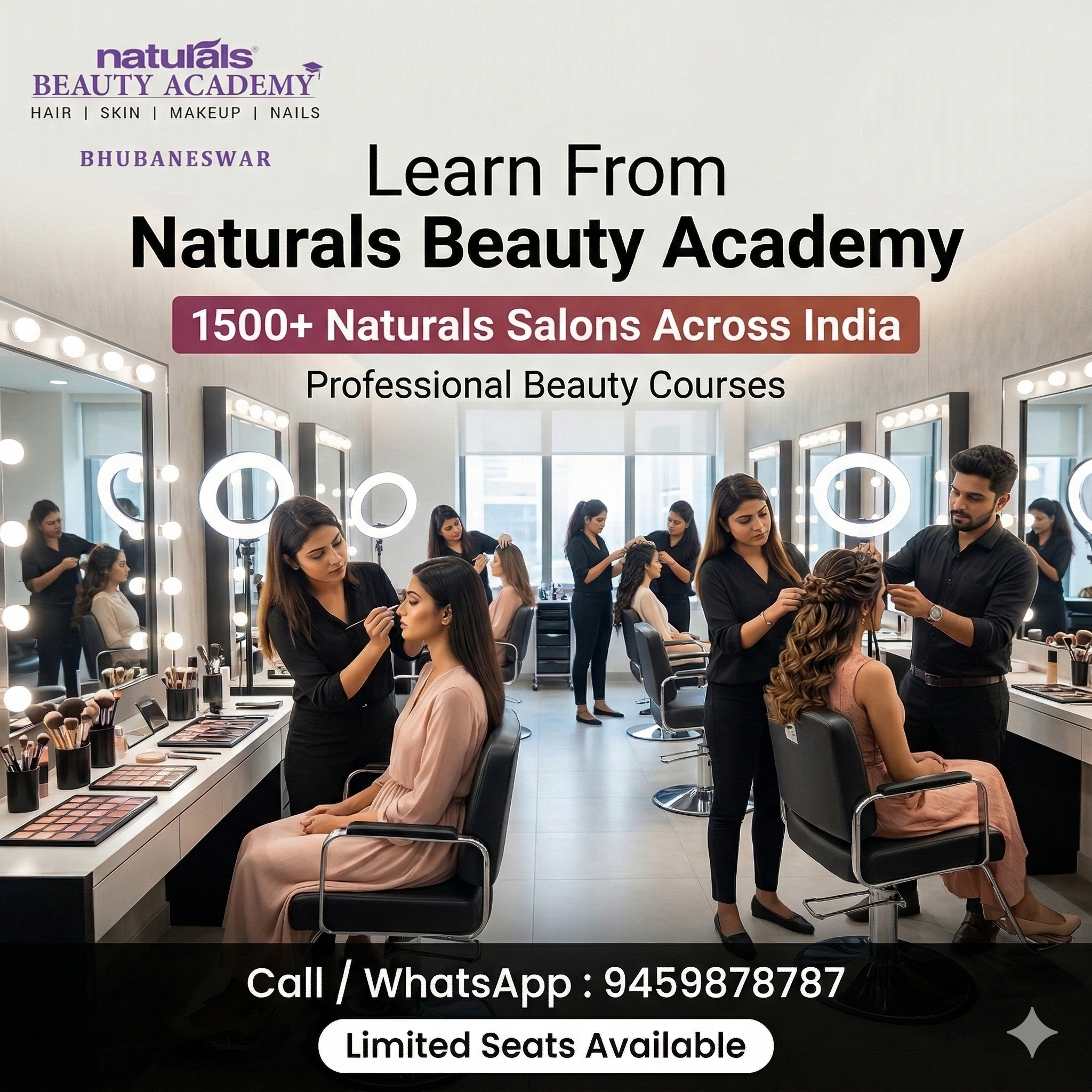 Naturals Beauty Academy Bhubaneswar Facebook ad