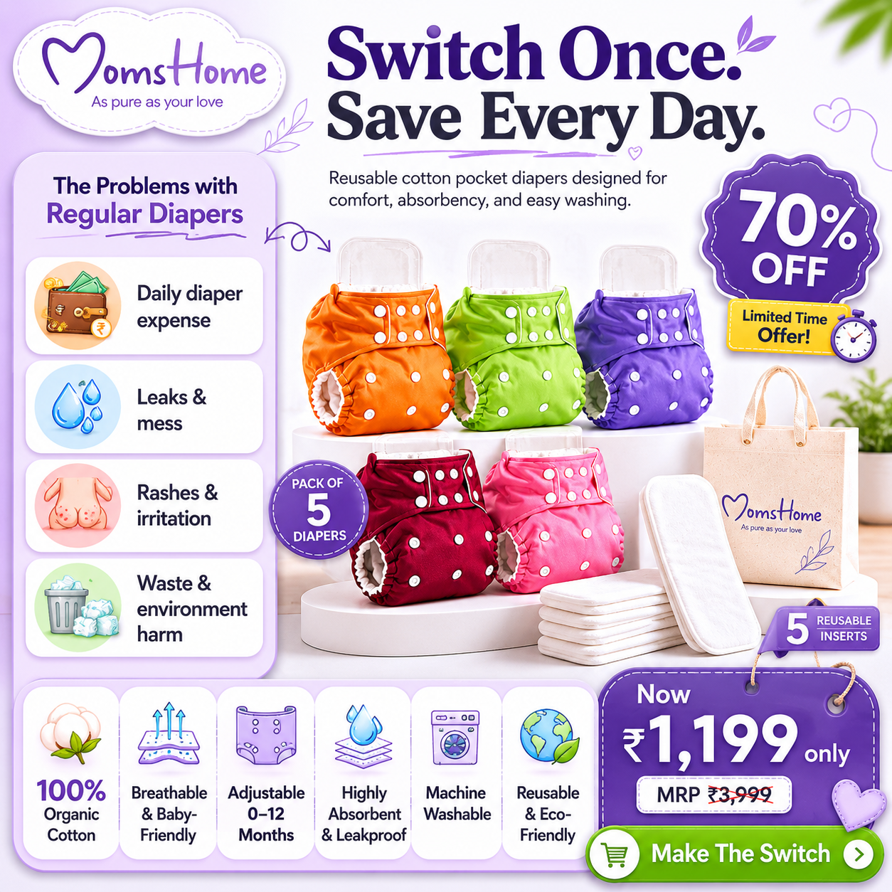 MomshomeOrganic Facebook ad