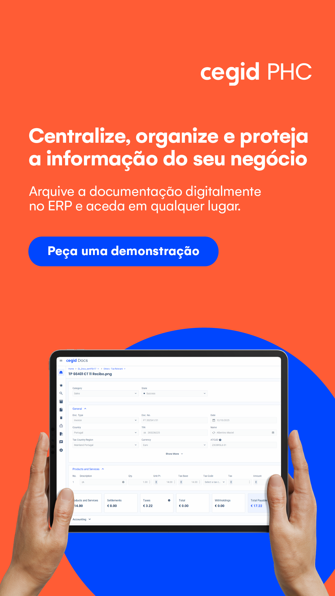 Cegid PHC Facebook ad