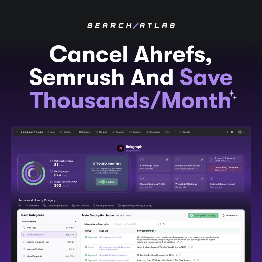 Search Atlas Facebook ad