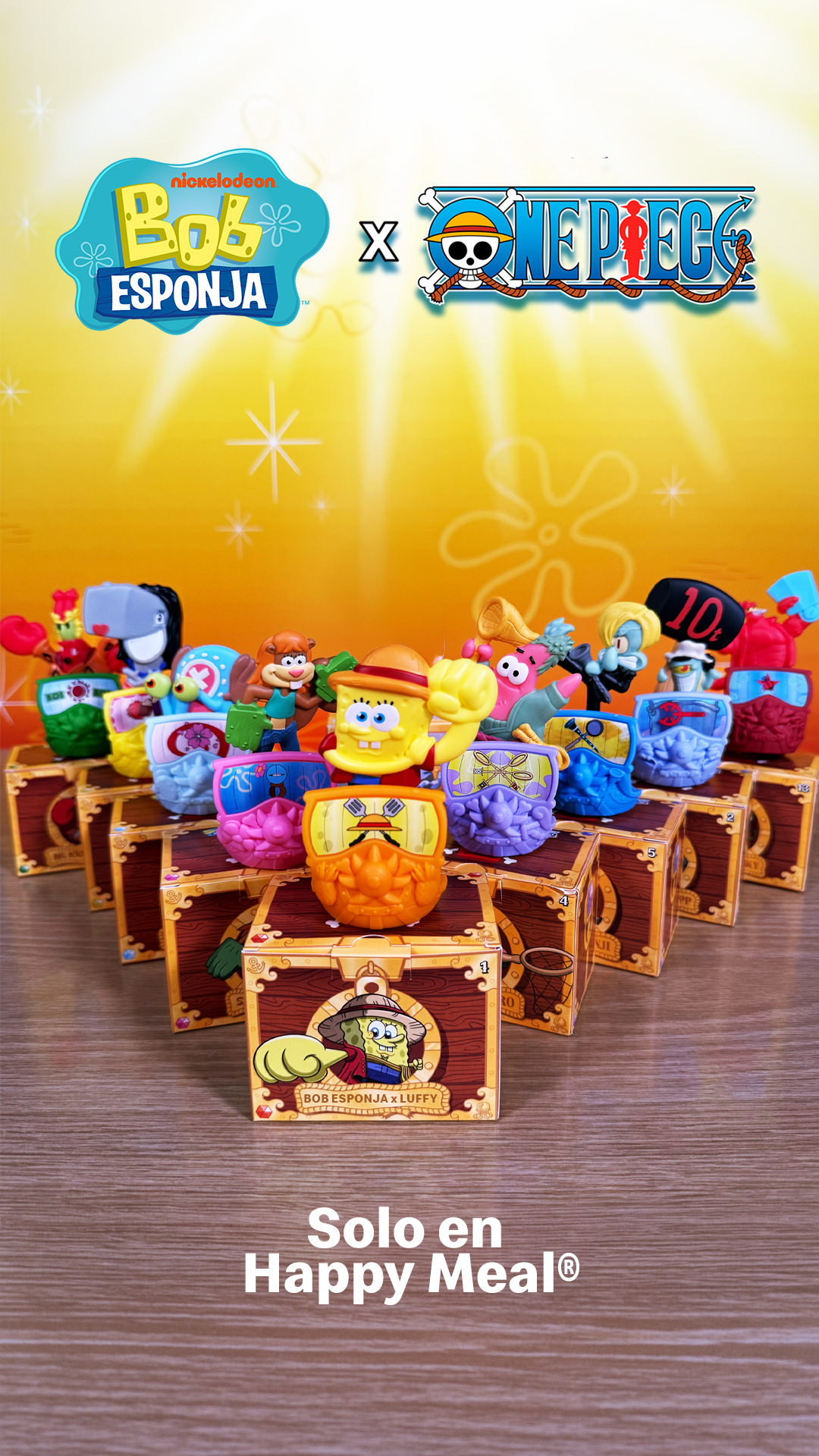 McDonald's Facebook ad: ¡Hay 12 juguetes diferentes! Solo en Happy Meal