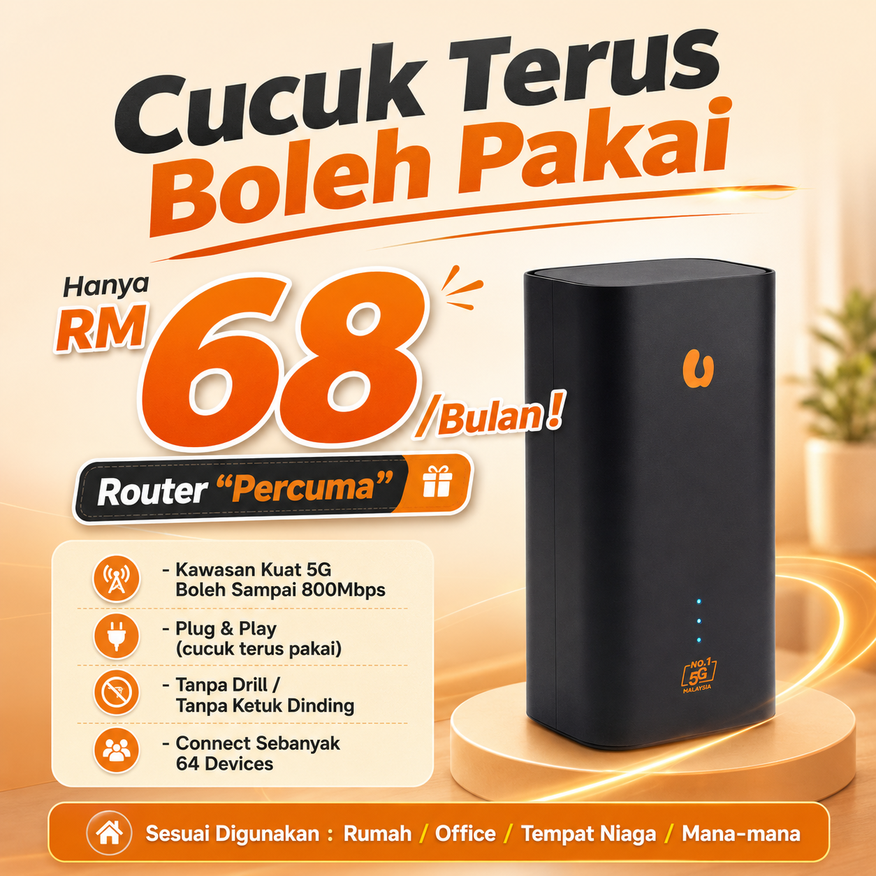 UHome 5G - Penjual Sah Facebook ad
