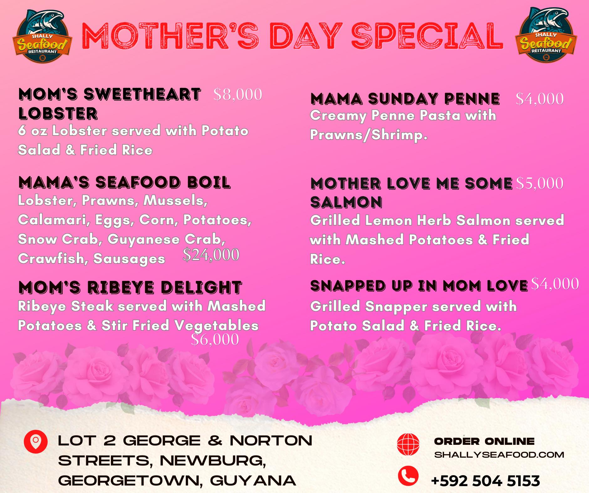 Shally Restaurant & Seafood Facebook ad