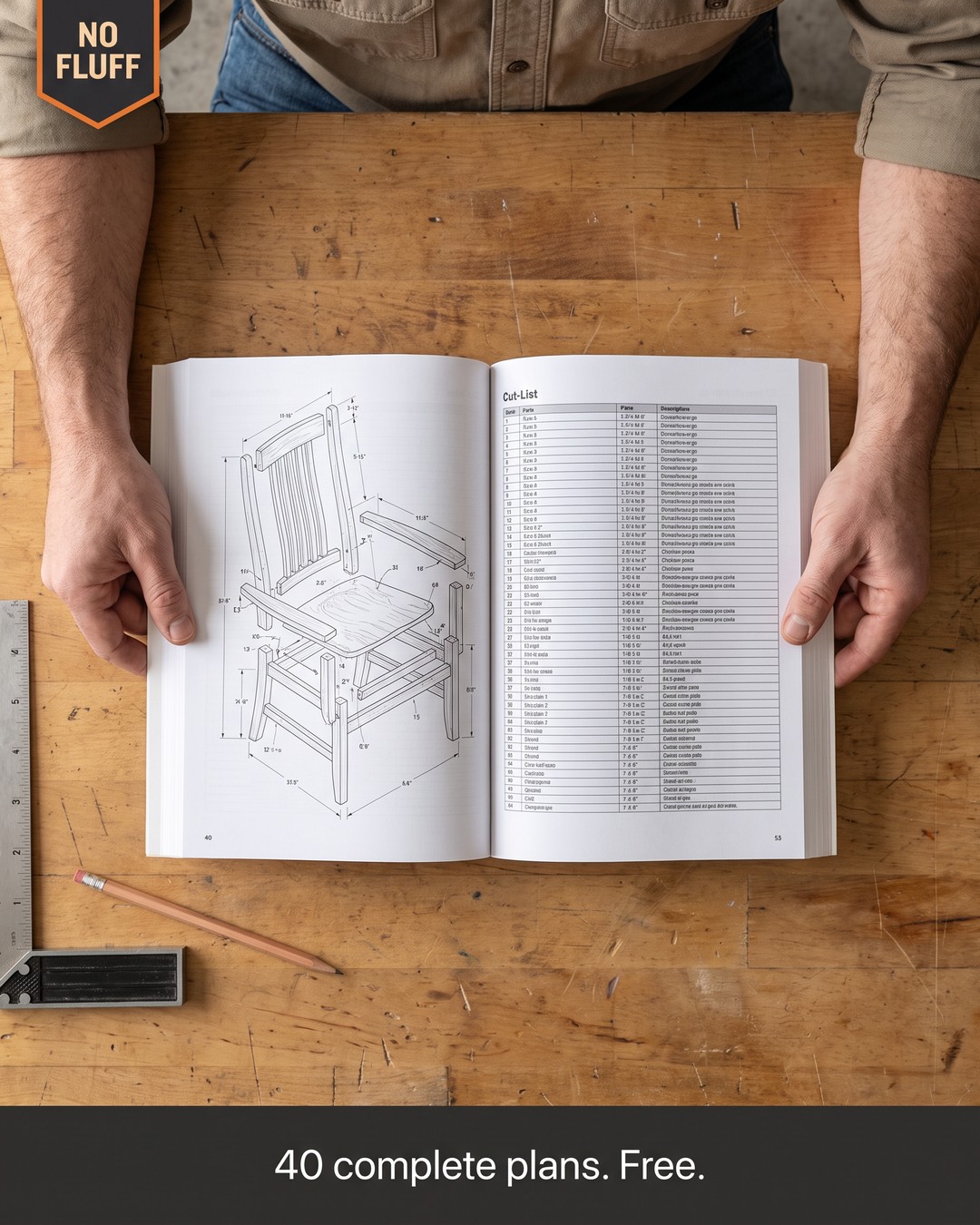 Woodworker Chuck Facebook ad: 440 Pages Free. Here's Why.