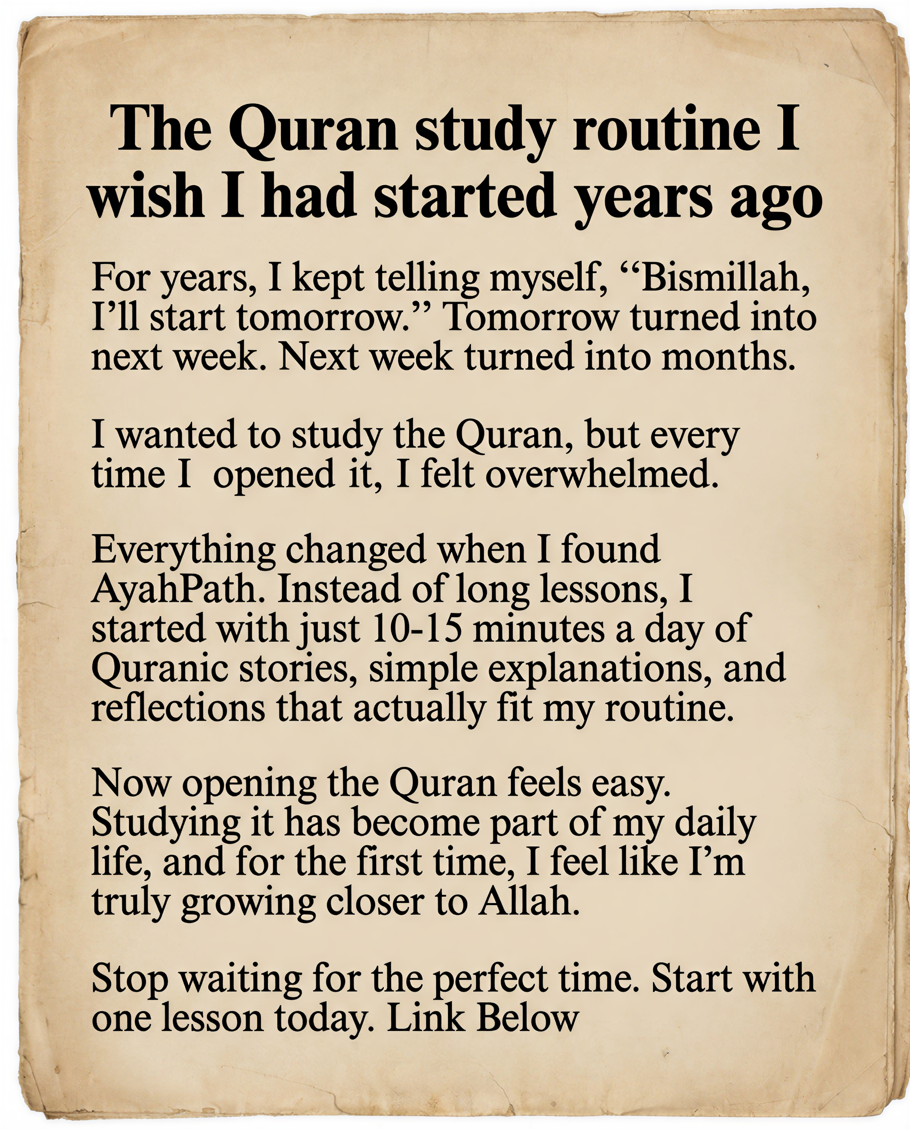 Imam Advice Daily Facebook ad