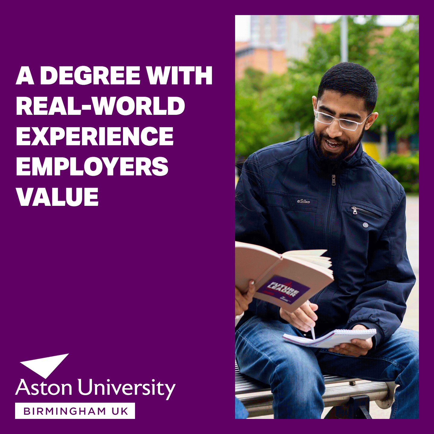 Aston University Facebook ad