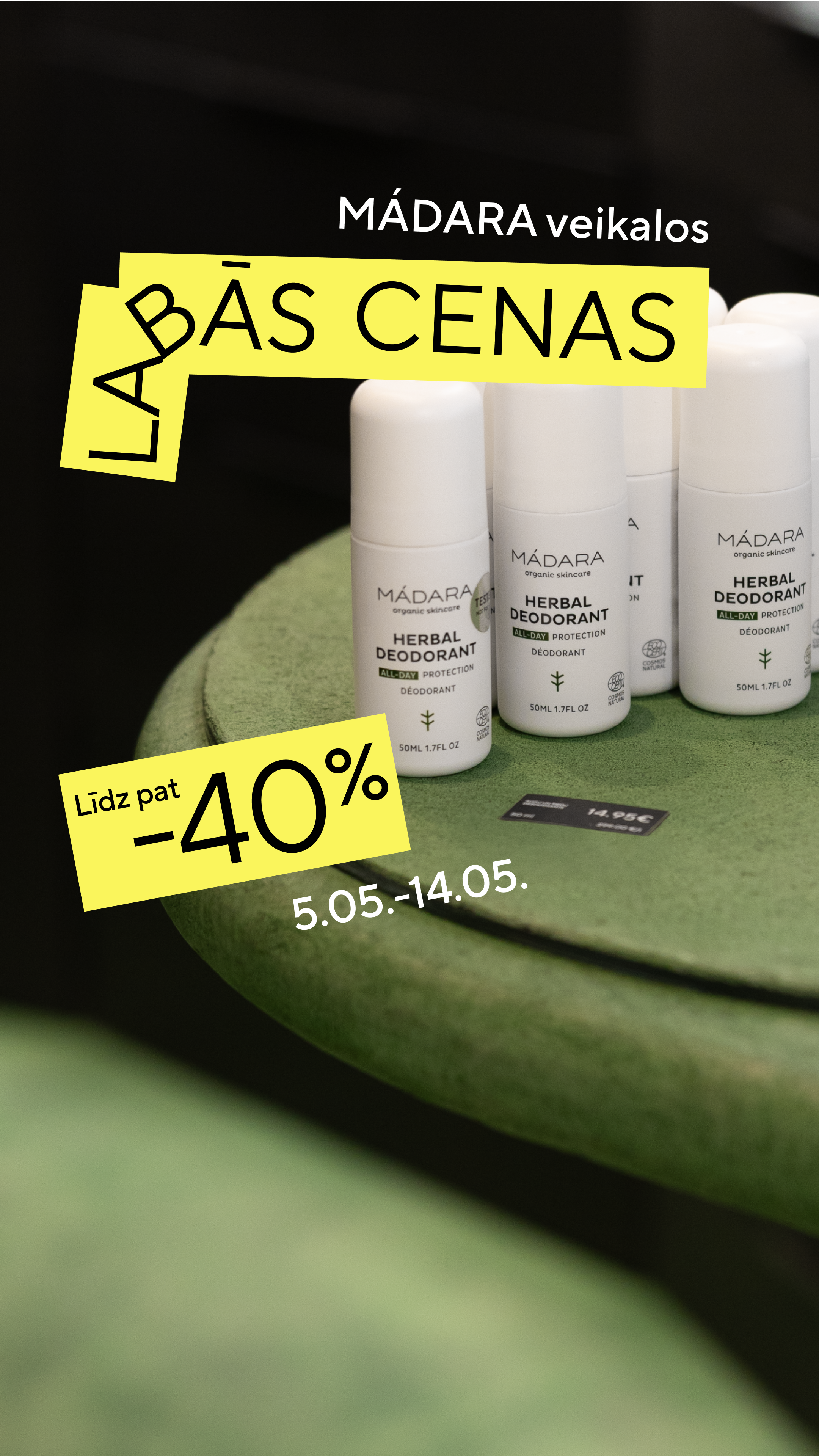 Mádara Organic Skincare Facebook ad