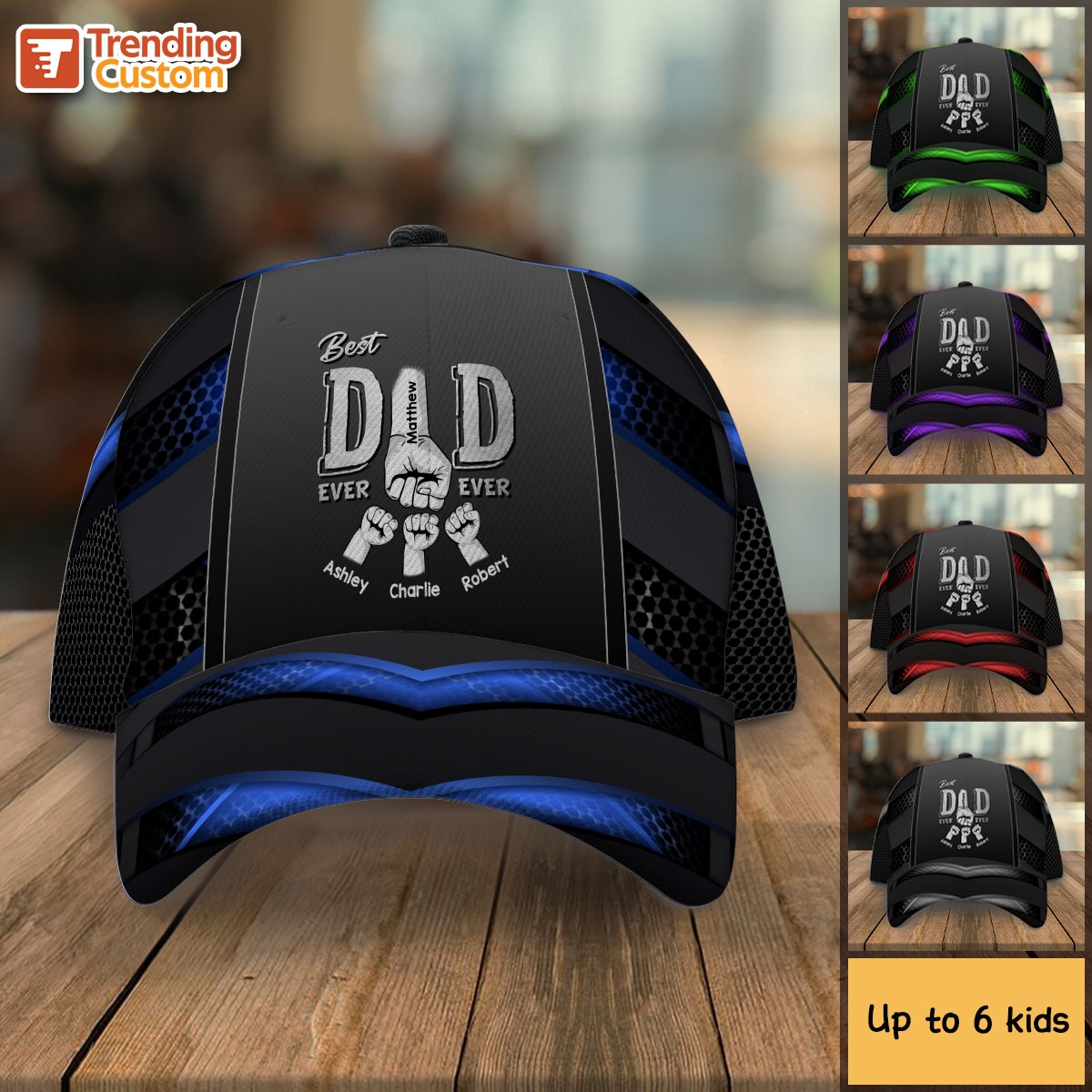 Ink'd Apparel Facebook ad: Best Dad Ever Fist Bump Personalized Classic Cap…
