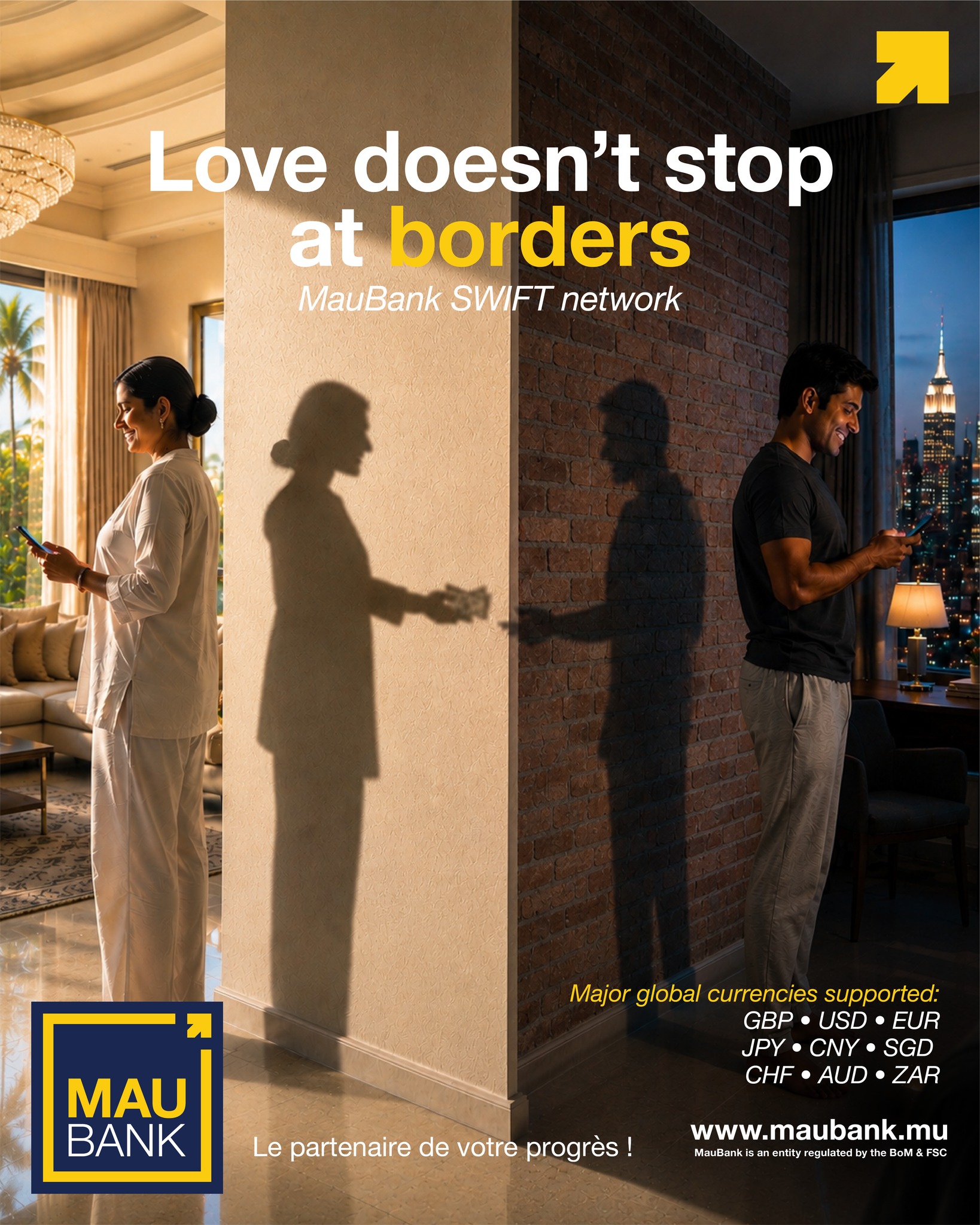 MauBank Facebook ad: Love doesn’t stop at borders, and neither should…