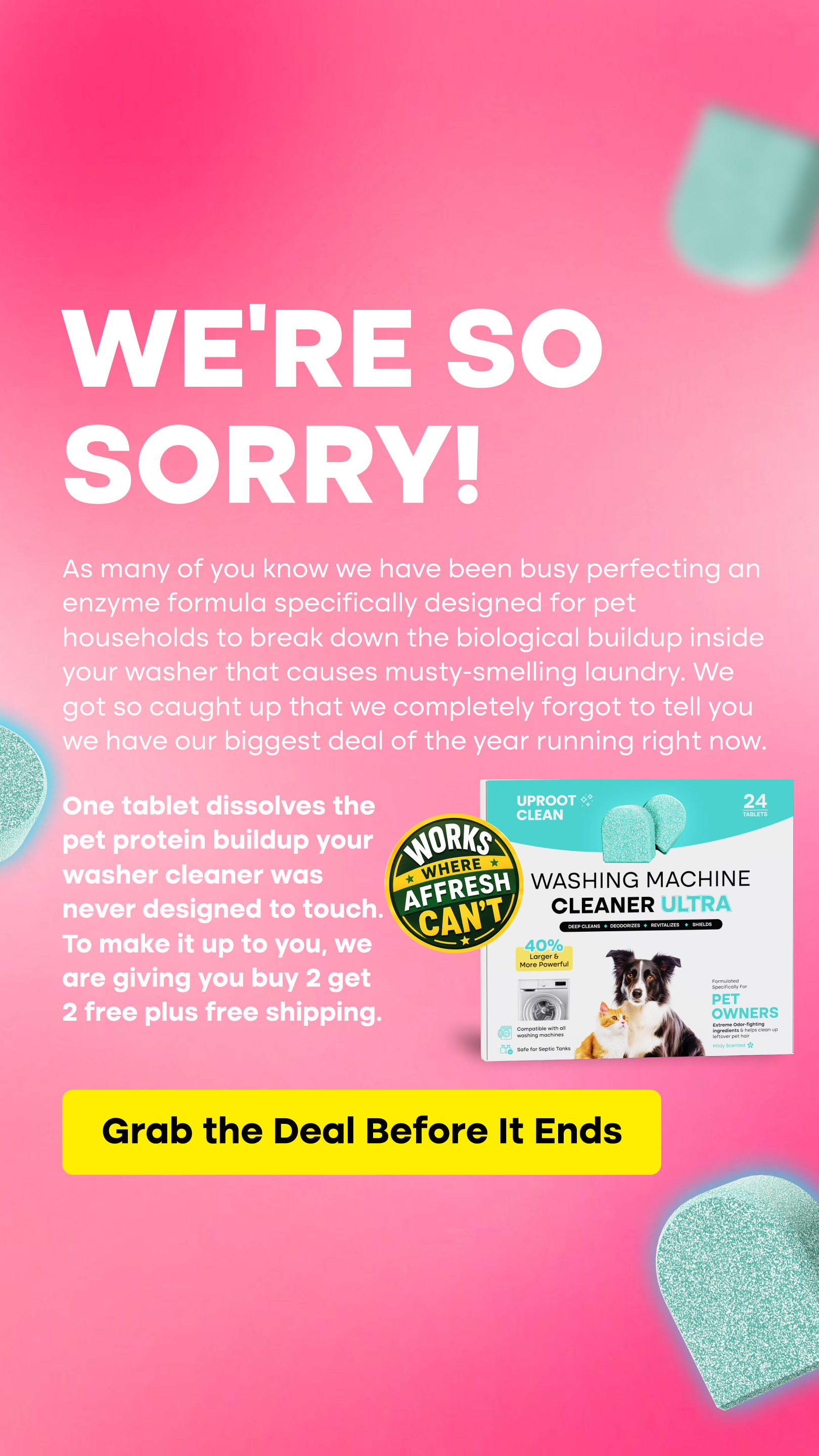 Uproot Clean Facebook ad