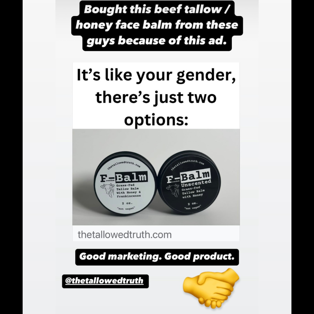 The Tallowed Truth Facebook ad
