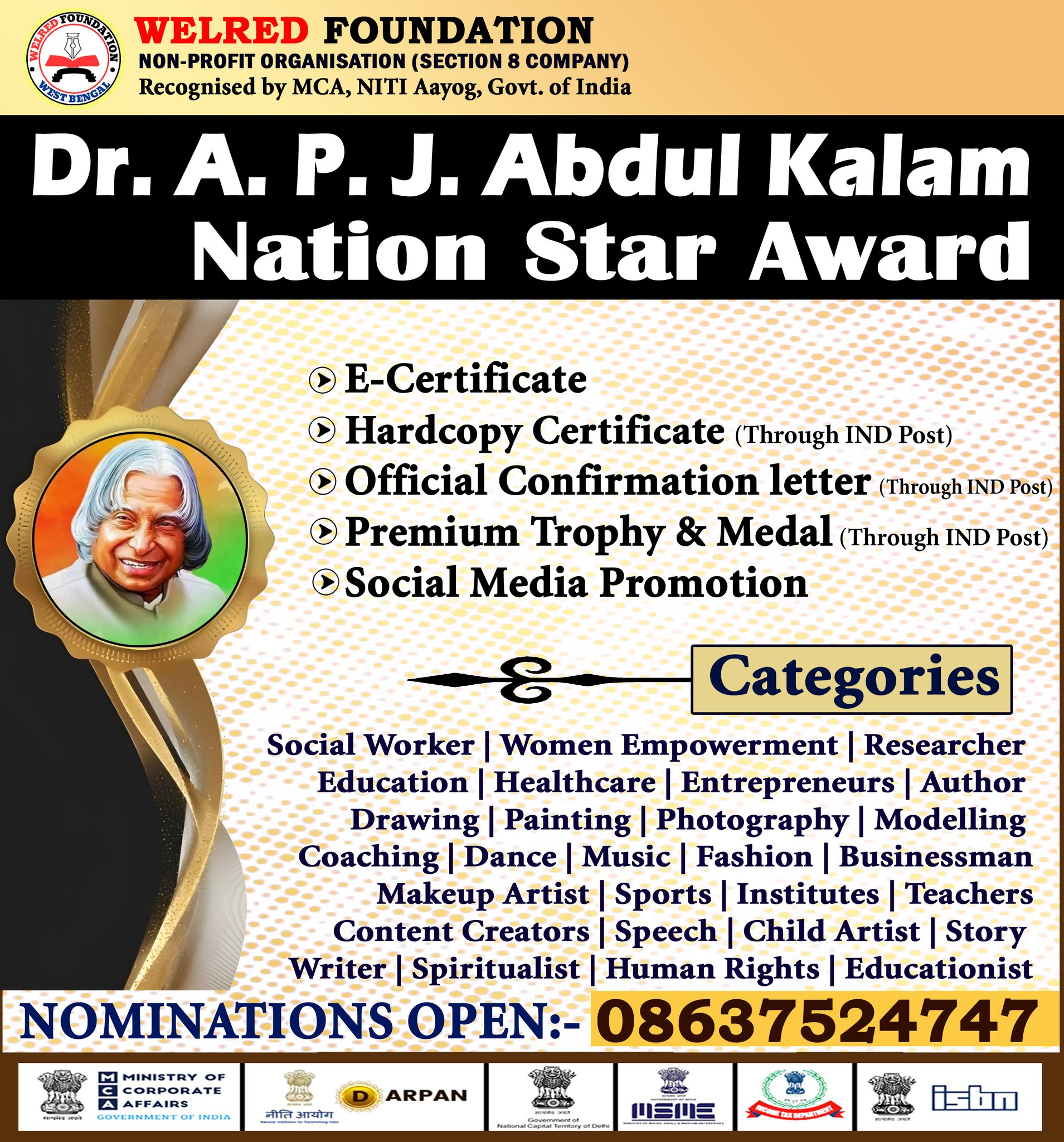 WELRED Foundation Facebook ad: Dr. A. P.