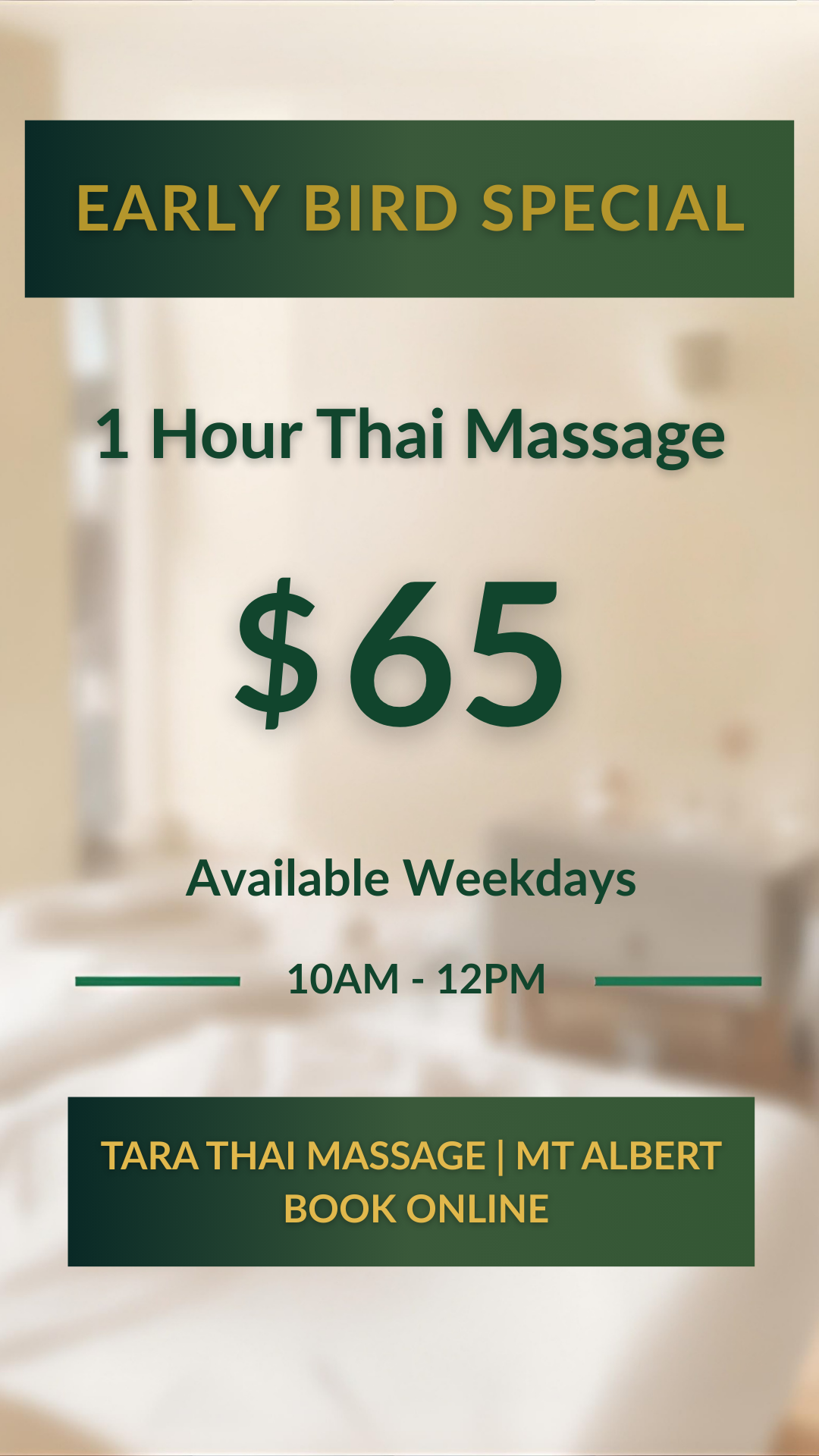 Tara Thai Massage Facebook ad from Mar 19, 2026