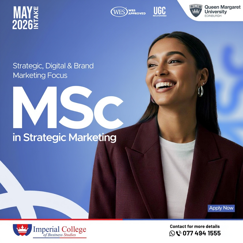 Imperial College of Business Studies Facebook ad: Lead the Market with Strategic MSc