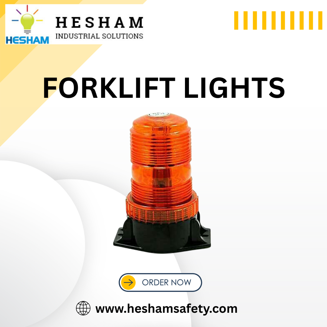 Hesham Industrial Solutions Facebook ad: Reliable Forklift Lights, Safety and Warning Lights…