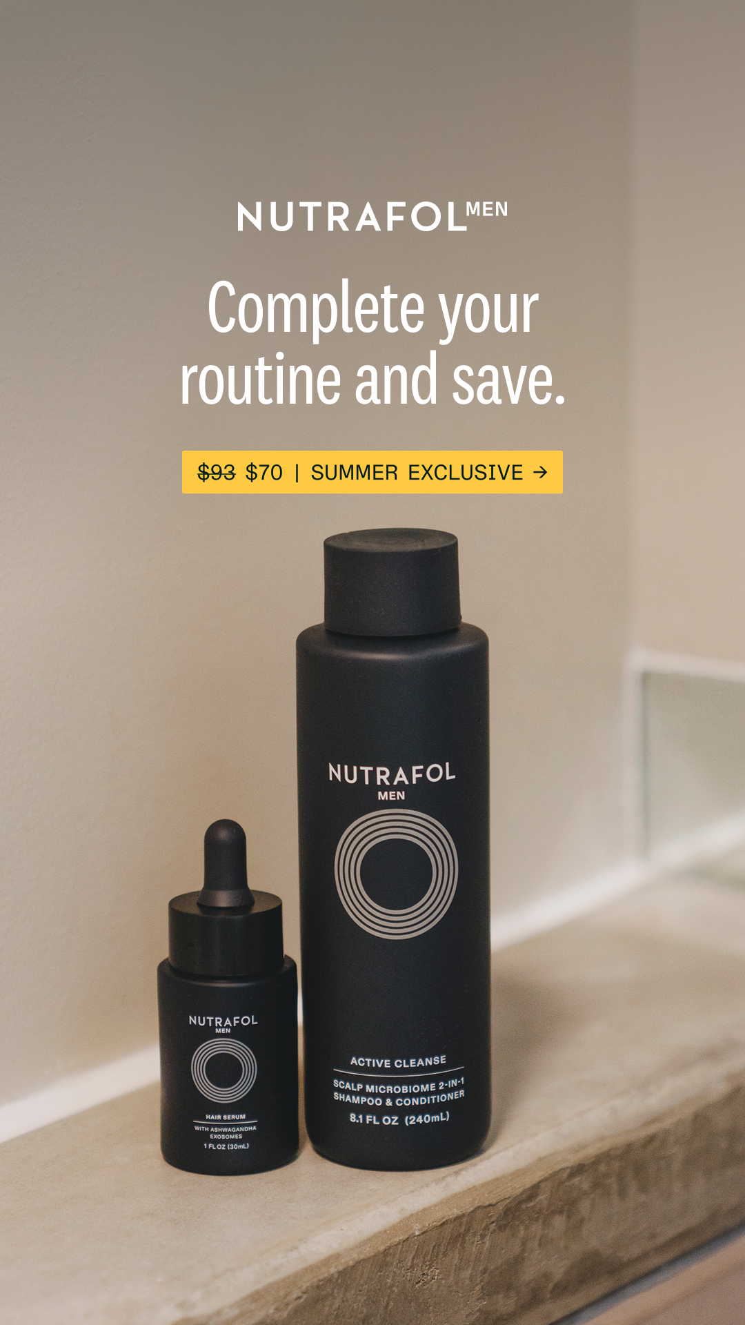 Nutrafol Men Facebook ad