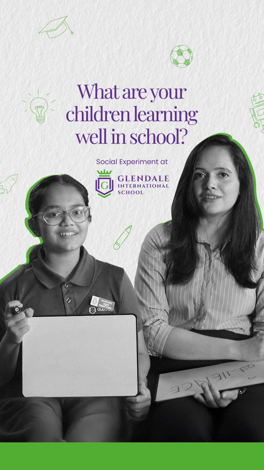 Glendale Hyderabad Facebook ad: Education is often measured by academic performance.