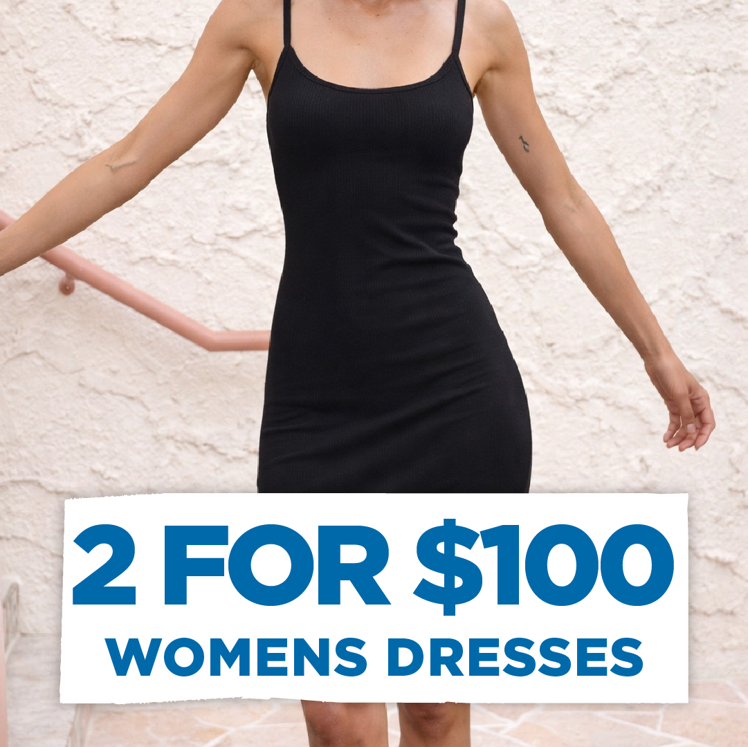 Surf Dive 'n Ski Facebook ad: Bundle Deals: 2 For $100 Dresses