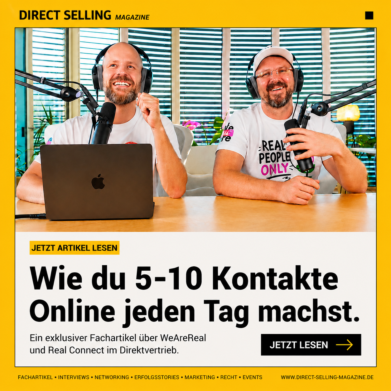 Wearereal Facebook ad: Jetzt den Beitrag im Direct Selling Magazine lesen wie Du…