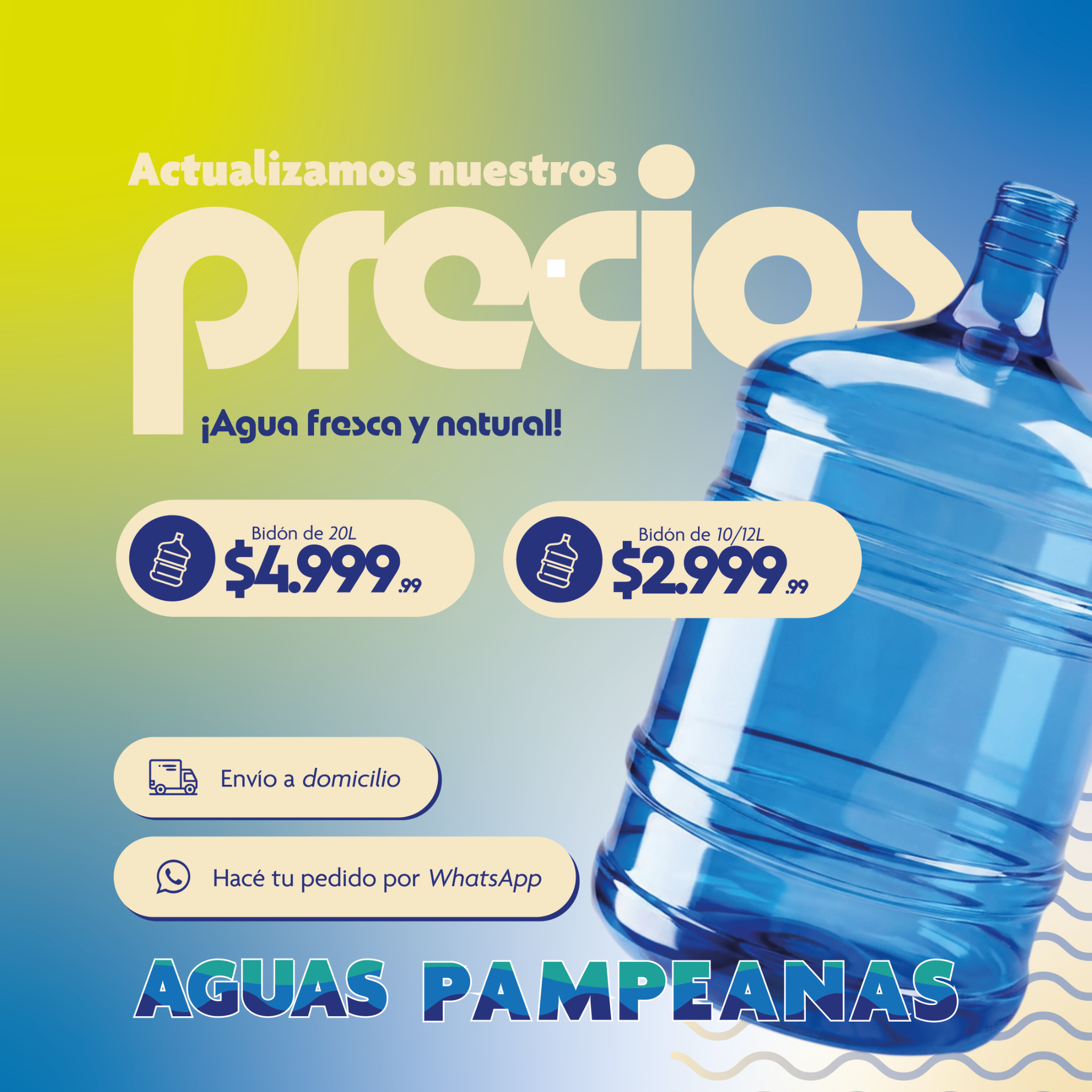 Aguas Pampeanas Facebook ad from Jan 8, 2026