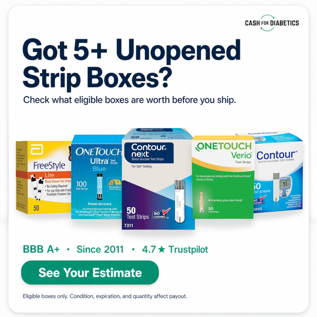 Cash for Diabetics Facebook ad