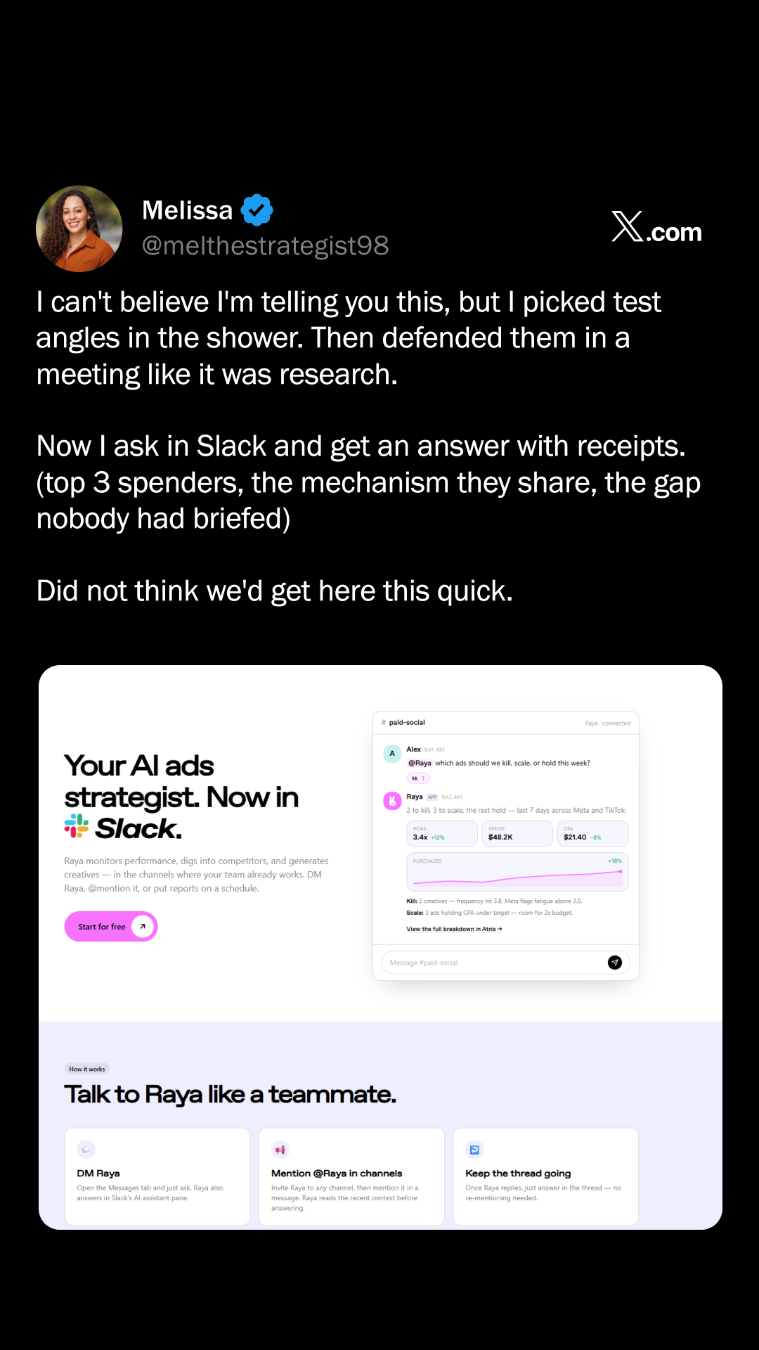 Atria AI Facebook ad