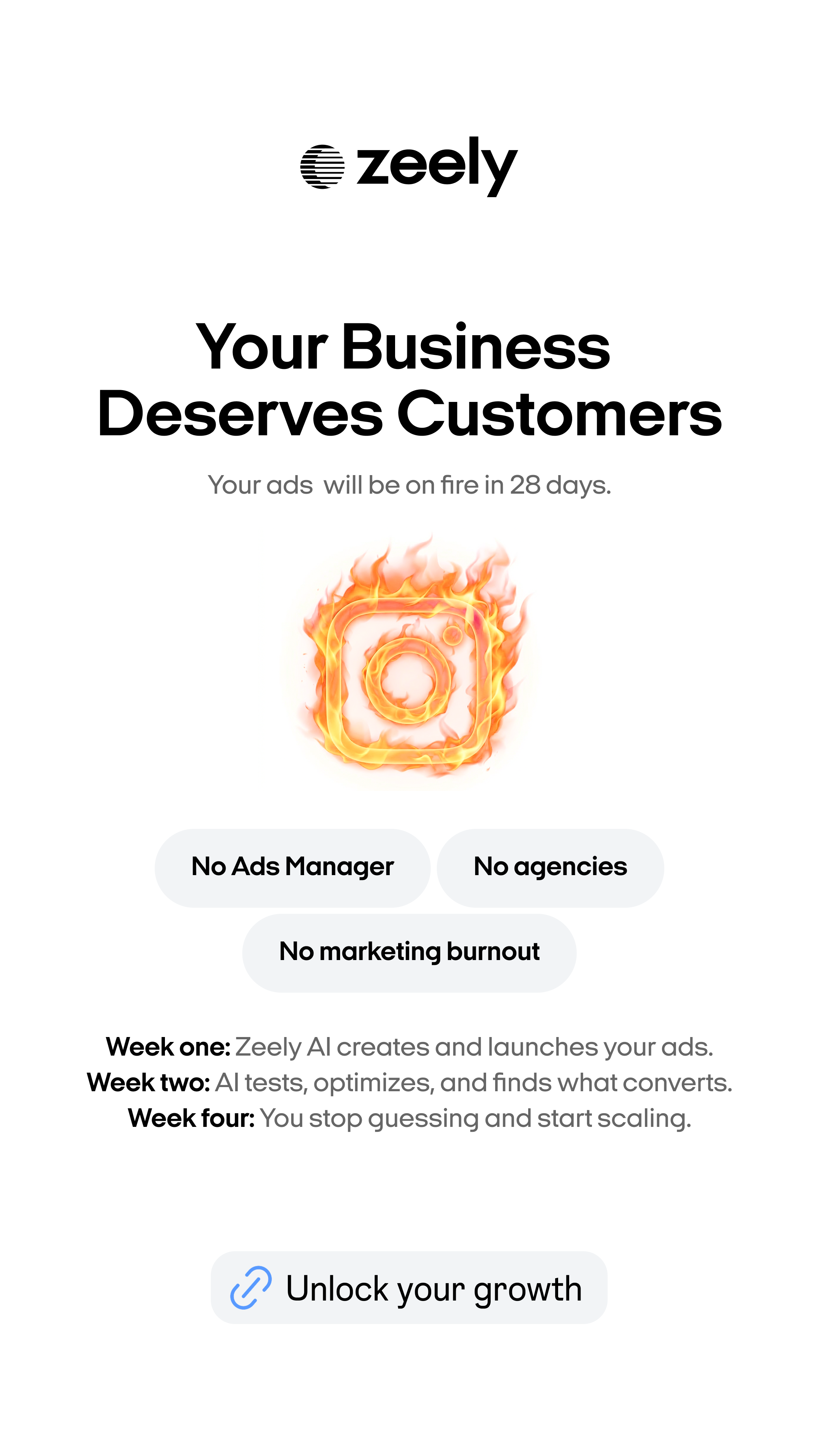 Zeely Facebook ad