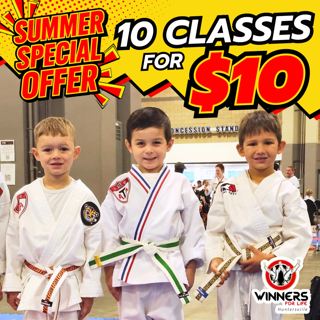 Winners For Life Martial Arts Huntersville Facebook ad