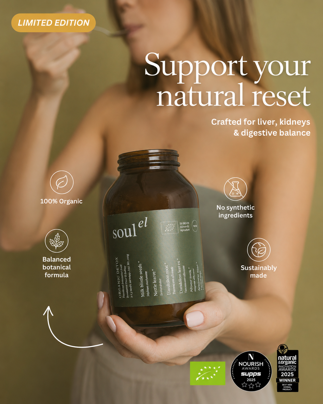 Soulel UK Facebook ad: Your daily botanical ritual