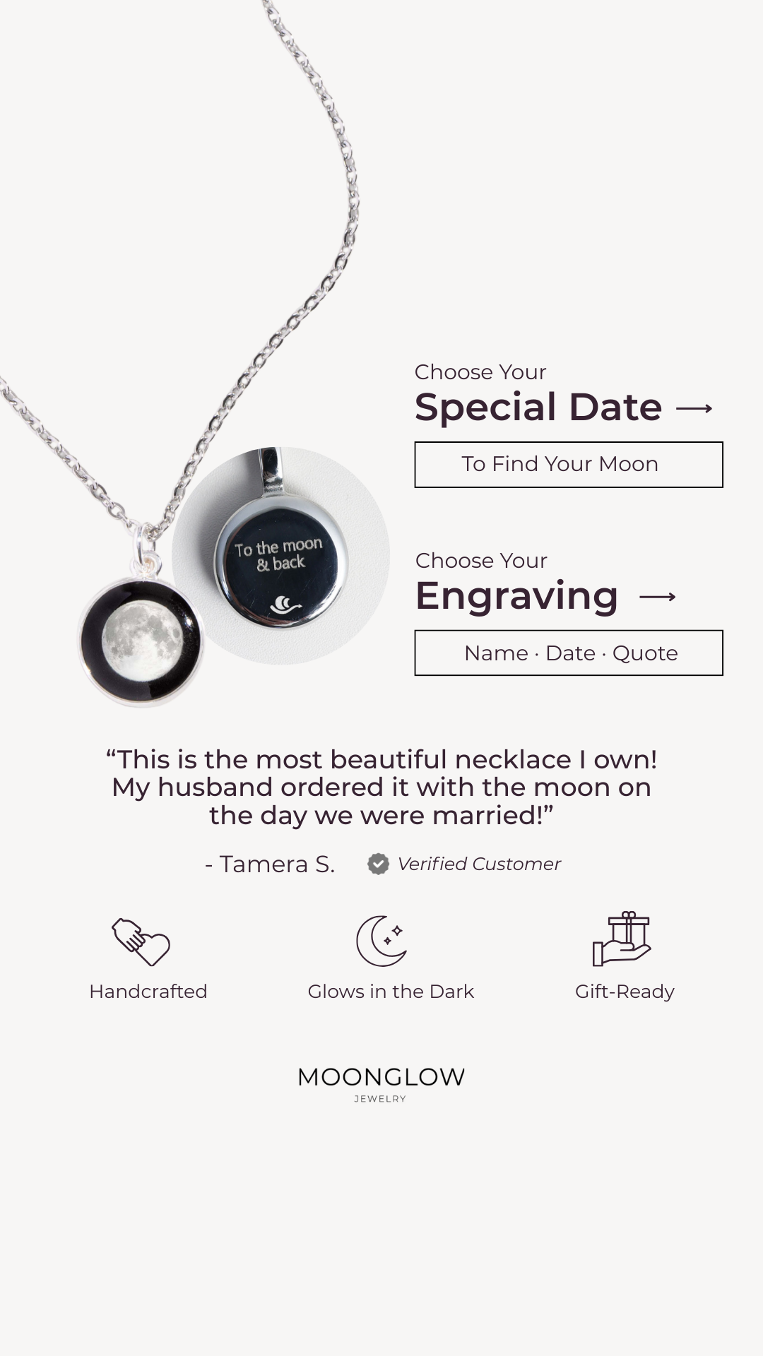 Moonglow Jewelry Facebook ad