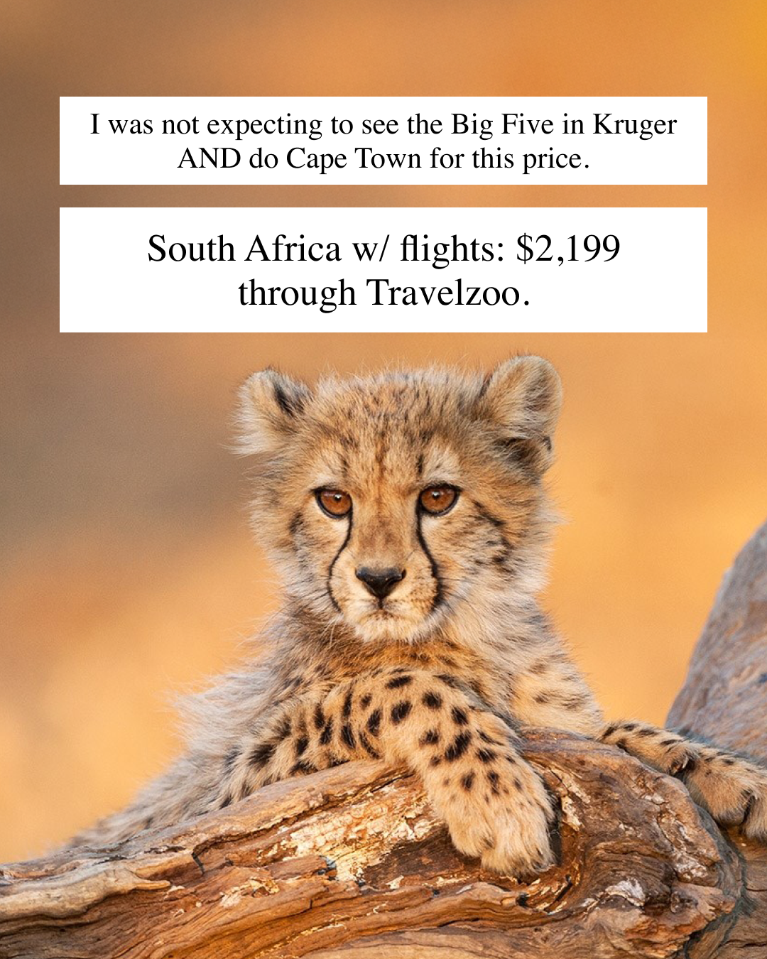 Travelzoo Facebook ad