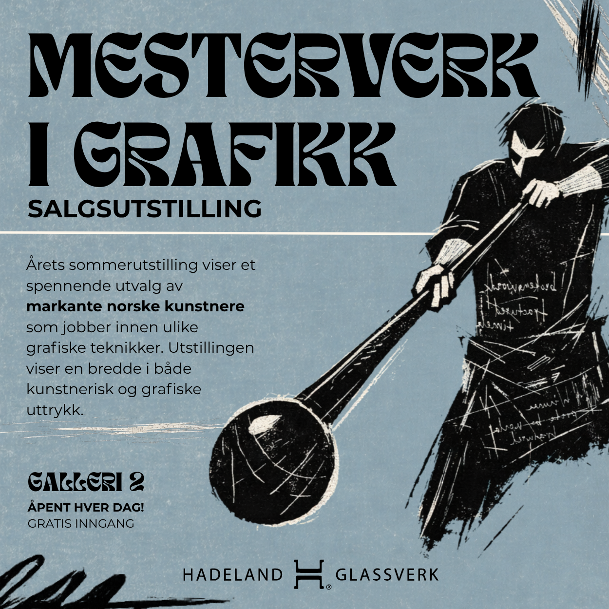 Hadeland Glassverk Facebook ad: Årets store kunstsatsing på Hadeland Glassverk åpner nå