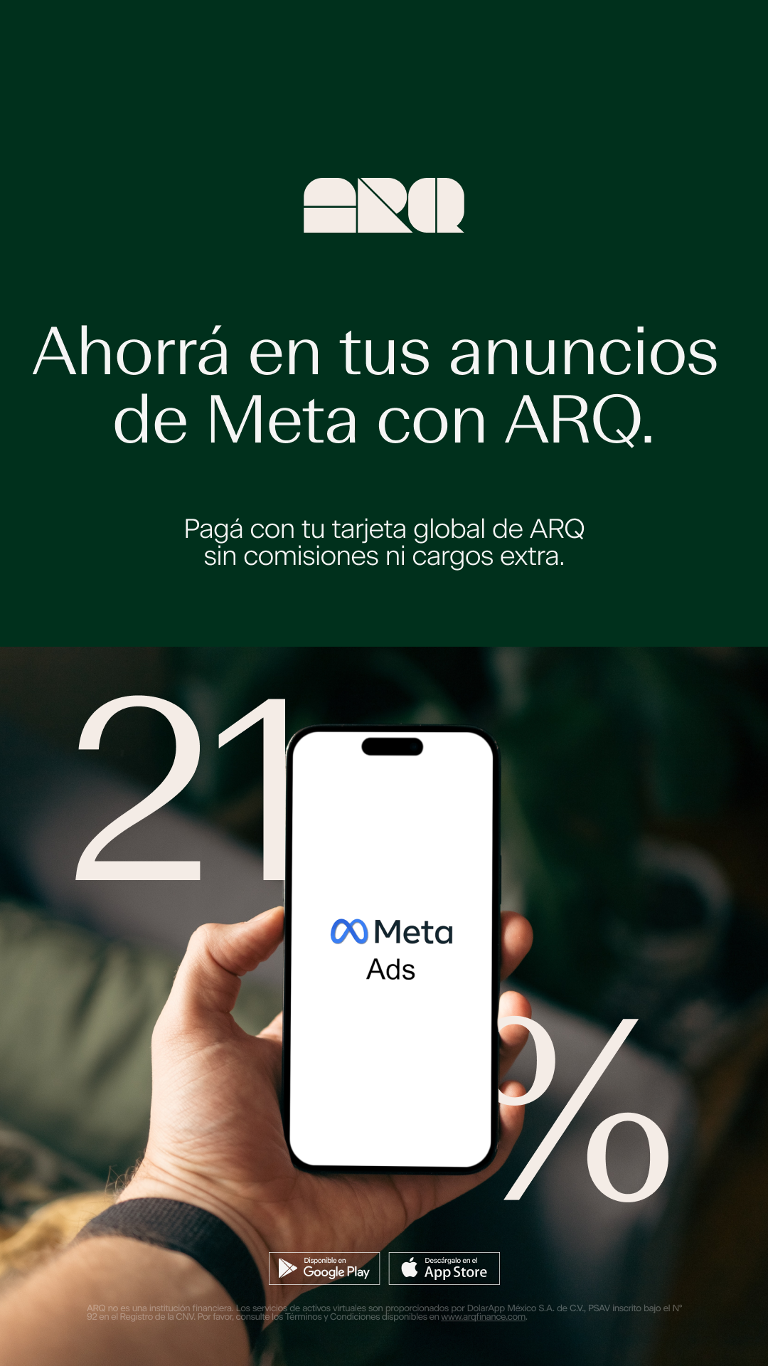 ARQ Facebook ad