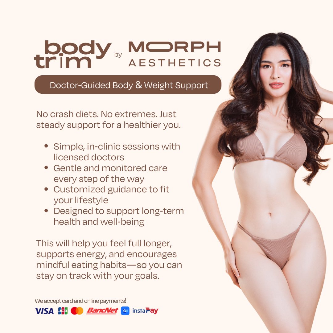 Morph Aesthetics - Marilao Facebook ad: No crash diets.